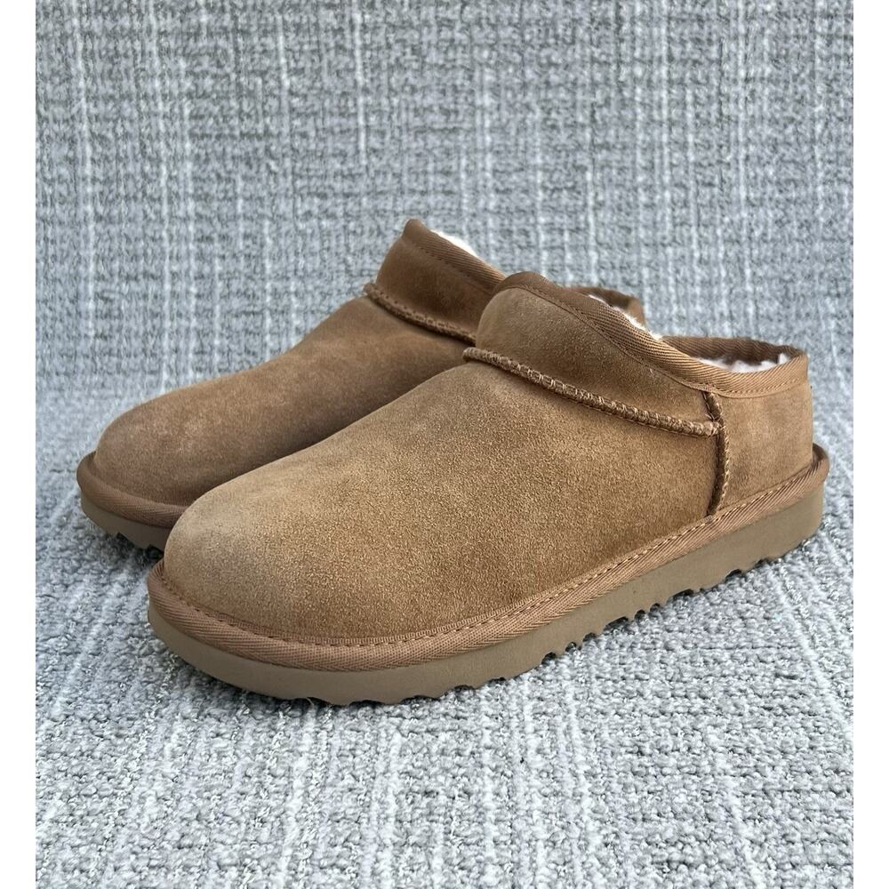 UGG Classic Leather Slipper Chesnut Kids Size 3 / Women's Size 4 US